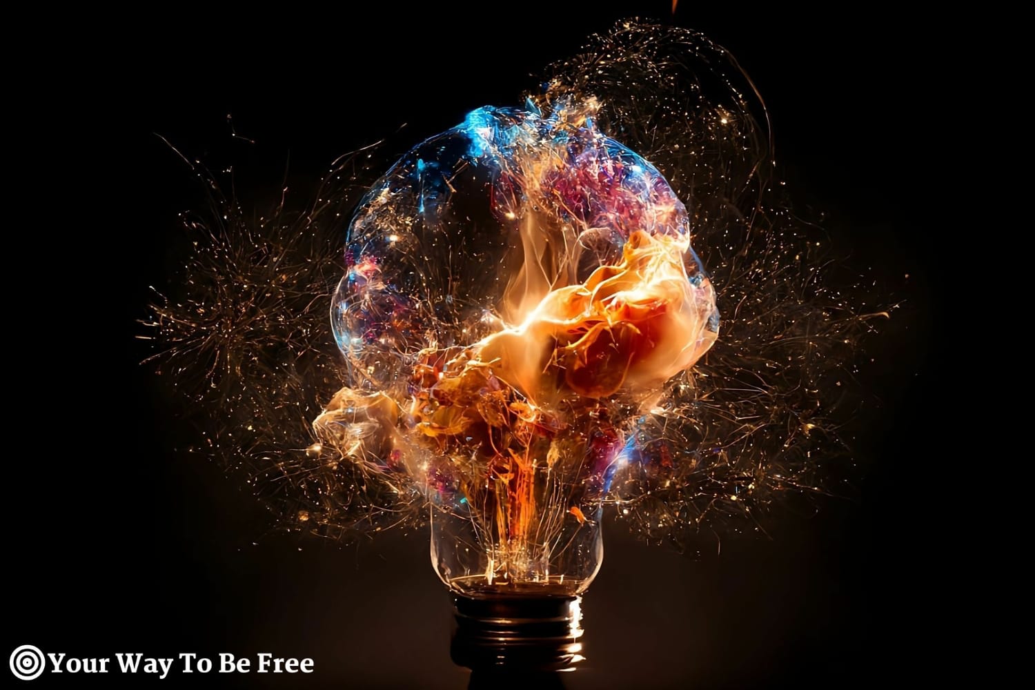 A picture with a blowing bulb representing The Power of Personal Growth and How to Unleash Your Full Potential